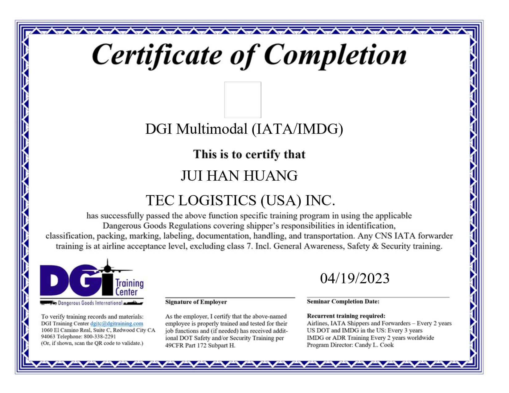 DG License_tec美國